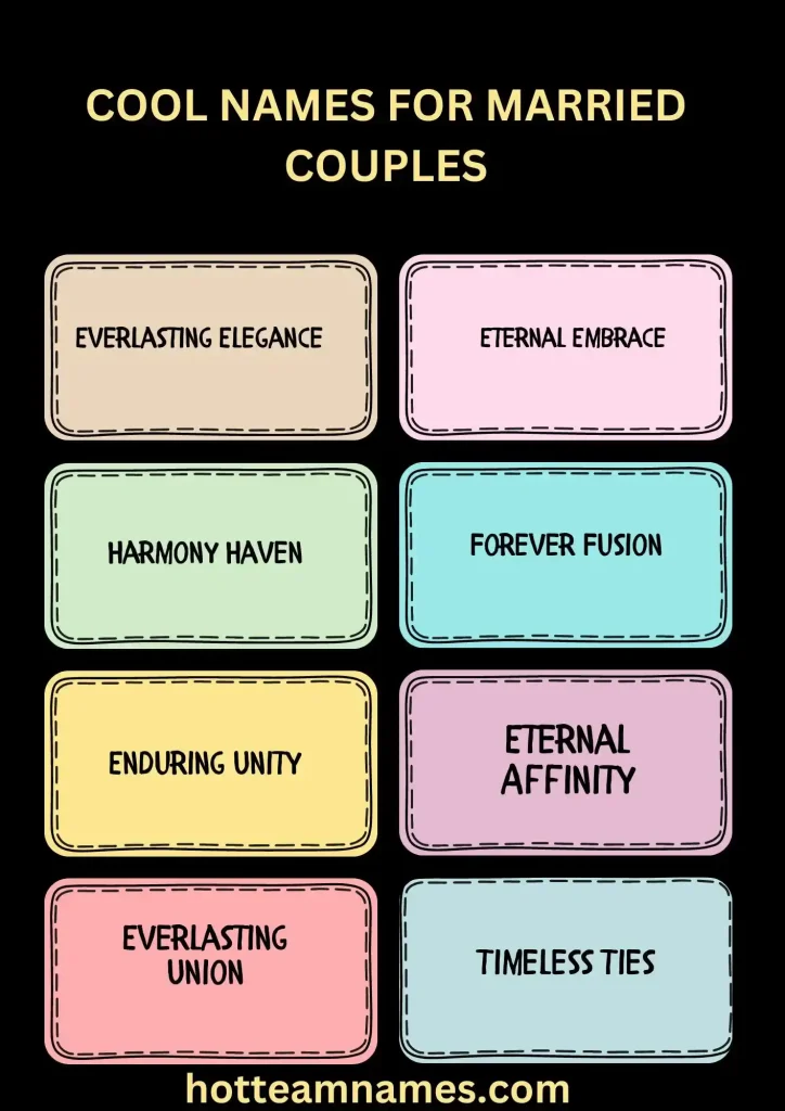 Cool Names For Married Couples