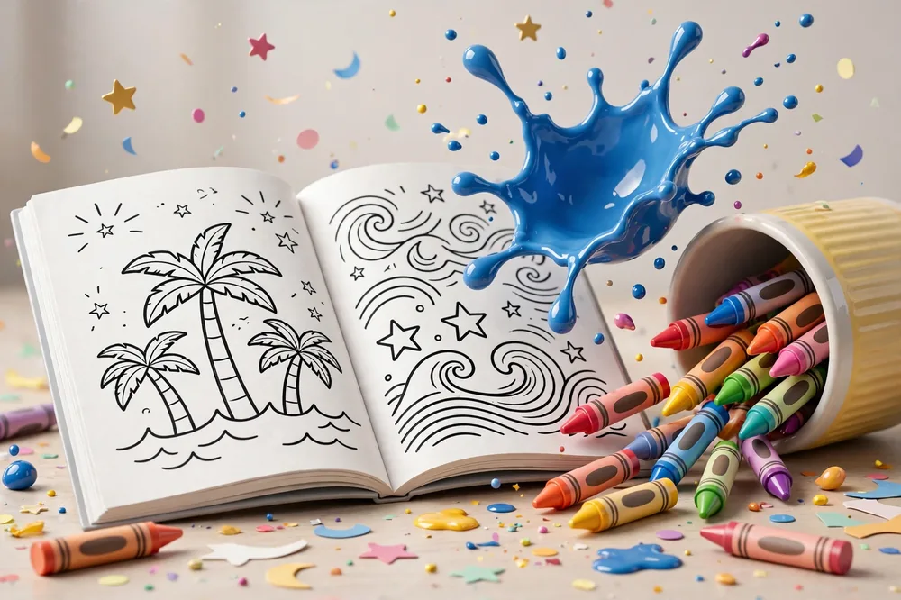 Lilo and Stitch themed 3D coloring activity graphic